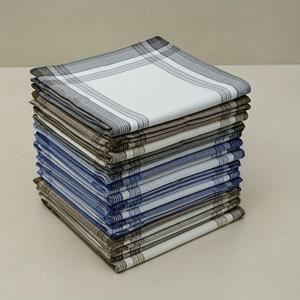 TEMU 12팩 심플 손수건, 흡수력 좋은 땀 수건, 웨딩 파티용 사각 손수건