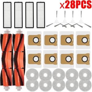 TEMU Xiaomi 로봇청소기 X20+ X10+ X20 Plus X10 Plus용 부품, 메인 사이드 브러시 헤파 필터 걸레 천 먼지 봉투 교체용