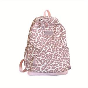 TEMU 프린트 경량 백팩 - 핸드백/책가방 변환 가능, 조절 가능한 스트랩, 나일론 & 지퍼 클로저, 여행 및 일상 사용에 적합