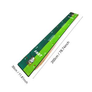 TEMU 골프 투스피드 퍼터 연습 매트, 그린 표면 및 미끄럼 방지 베이스 포함 - 실내/실외 겸용, 휴대가 간편한 말아 올리기 쉬운 디자인, 가정, 사무실 또는 여행용, 다중 플레이어 게임용, 모든 실력 수준에 적합, 컴팩트한 보관, 부드러운 롤링