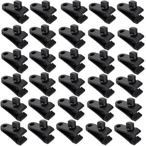 TEMU 24/30개입 고강도 잠금 클립 | 차양, 야외 캠핑, 카라반 캐노피, 차량 커버, 수영장 덮개에 적합 | 60 mph 강력한 바람에 저항