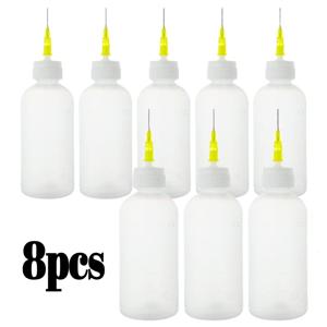 TEMU 8개 세트 타원형 플라스틱 스퀴즈 병, 50ml/1.7oz 미니 스퀴즈 병, 공예, 페인팅 용기, 라인 드로잉, 미니 용기, 공예 용품, 재사용 가능 용기, 스퀴즈 디스펜서, 용품