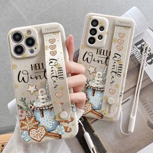 TEMU 패션 트렌드 큐브 스타일 손목 스트랩 폰 케이스, 신선한 패턴 프린트 애플 시리즈 아이폰 17/16/15/14/13/12/11/플러스/프로/맥스, 갤럭시 시리즈 A03/A04/A05/A15/A25/A35/A53/A54/A55/S23/S24/S25