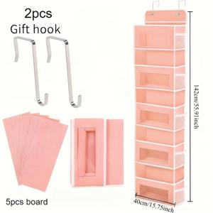 TEMU 문걸이형 정리함 (10개 메시 포켓) - 튼튼한 원단 옷장 걸이형 수납, 아기방, 기숙사, 필수품 보관 - 장난감, 옷, 기저귀 등을 위한 다중 수납 공간 절약형 디자인, 옷장 정리 및 수납