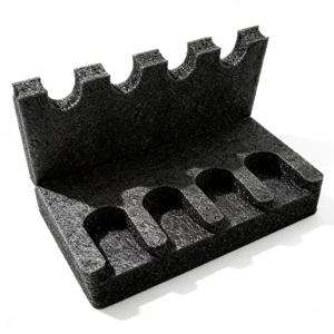 TEMU 4구 슬롯이 있는 데스크탑 마이크 스탠드, 무선 핸드헬드 마이크용 폼 패드 홀더가 특징이며, 최대 보호와 안정성을 위해 충격 방지 보관 랙으로 설계되었습니다.