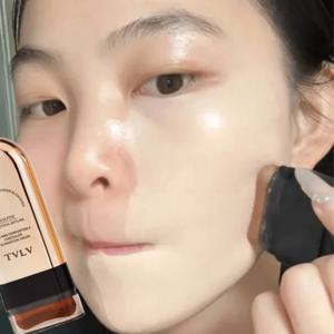 TEMU 듀얼 헤드 파운데이션 스틱 수분 가득 파운데이션 스틱 내추럴 톤 피부톤 자연 보정 결점 커버 답답함 없는 데일리 밀착 베이스