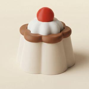 TEMU 귀여운 커스터드 푸딩 클리커 키캡 데스크테리어 소품 화이트데이인 선물