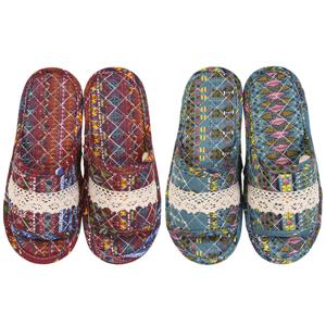 TEMU 더블패드 면실내화 고급 퀼트 슬리퍼 거실화