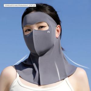 TEMU 여름모자 썬캡 얼굴햇빛가리개 FL 아이스실크 자외선차단