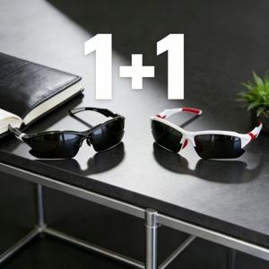 TEMU [패션 선글라스 1+1 세트] 폴라 나이트 블랙+글레이서 화이트, UV400 보호 | 남녀 공용 프레임 데코, 데일리 및 셀프 운전에 적합