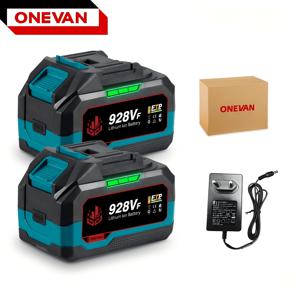 TEMU ONEVAN 21V 충전 배터리팩, 리튬이온 대용량, 전력량 디스플레이, 드릴 임팩 렌치 체인소 트리머 블로워 잔디깎이 세차기 청소기 다양한 공구 사용, 내구성 하우징, 안정 출력, 빠른 충전, 야외 작업, DIY, 정원 관리, 자동차 세차, 현장 작업 필수 배터리