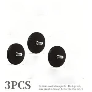 TEMU 3/13 D43mm 코팅 자석 (M6 볼트 및 너트 포함), 램프 및 카메라 설치용. 스크래치 방지 블랙 차량용 자석, 라이트 바 렌즈 카메라 도구에 적합