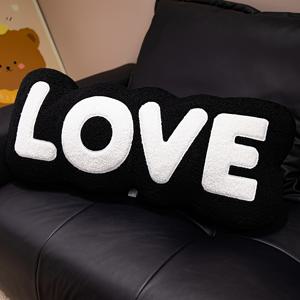 TEMU 러브 슈퍼 소프트 아늑한 롱 커플 기념일 결혼 약혼 발렌타인데이 선물용 문구 베개 커버 홈 데코