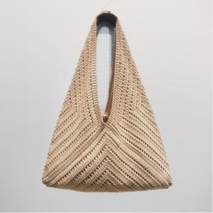 TEMU 니트 여성 가방, 니트 토트백, 비치백, 여름 빈티지 휴가 스타일 여성용