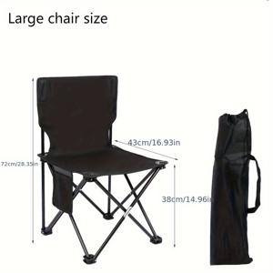 TEMU 2개 세트: 1개 보관백 + 1개 접이식 스툴. 가볍고 휴대하기 쉬우며 보관이 간편. 보관백 포함. 캠핑, 낚시, 피크닉에 적합