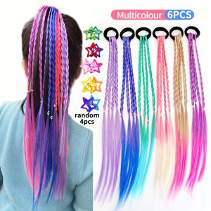 TEMU 헤어 추가 10개, 땋은 달콤한 스타일 가발 머리끈 - 드레드락스 헤어 로프 - 적합한 선물