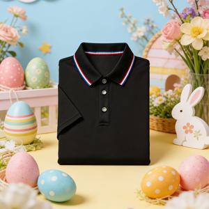 TEMU 남성 폴로 셔츠, 운동복 캐주얼 셔츠, 캐주얼 버튼업 폴로. 부활절 선물. 남성용 대비 단색 반팔 캐주얼 출퇴근용 폴로, 비즈니스, 직장, 데이트 및 홈웨어에 적합, 여행 필수품 캐주얼 스타일