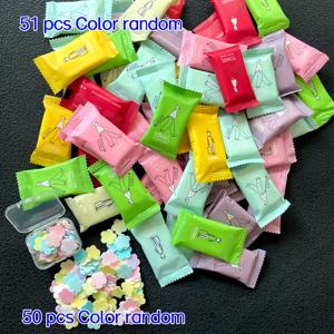 TEMU 101개 일회용 휴대용 압축 타월 (얼굴 세정용), 두꺼운 및 확장형 타월, 출장 및 여행용 개별 포장, 일회용 핸드 소파 시트