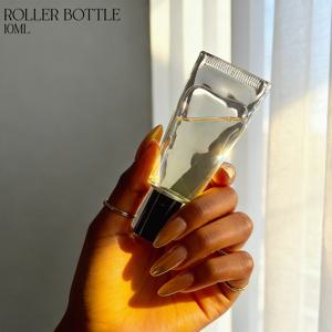 TEMU 10ml 투명 유리 롤러볼 향수병 - 리필 가능한 롤온, 에센셜 오일, 향수, 코롱용, 휴대용 유리병, 손세척 가능한 빈 향수 용기