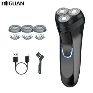 TEMU 남성용 전기 면도기, USB 충전식, 2가지 옵션: 스탠다드/리필 면도날 3개 포함, 전기 면도기, 이상적인 아버지의 날 선물