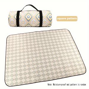 TEMU 다용도 텐트 발자국 캠핑 매트, 두꺼운 피크닉 매트, 야외 방습 잔디 매트, 휴대용 놀이 천, 세탁기 사용 가능한 접이식 카펫, 사계절용