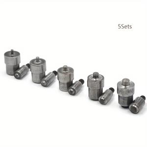 TEMU 5가지 사이즈 아일렛 아일렛 머신 펀치 도구 다이 세트 (핸드 프레스 기계용), 내경 4mm, 5mm, 6mm, 8mm, 10mm