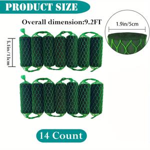 TEMU 14개 플로럴 폼 리스 9.2피트 꽃 스펀지 블록 키트, 흡수력 좋은 꽃 스탠드 아치, 건조 및 습식 꽃꽂이용, 웨딩 가든 홈 데코레이션에 적합