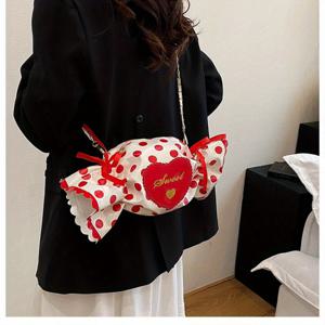 TEMU 사탕 모양 미니 가방, 일본 신상 귀여운 크로스바디 백, 니치 디자인, 여성 숄더백