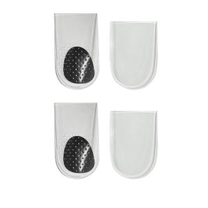 TEMU 신발용 웨지 힐 쿠션 4개/2겹, 조절 가능한 내측 및 외측 발 삽입물, 남녀 공용 재사용 및 세탁 가능한 높이 보정 깔창