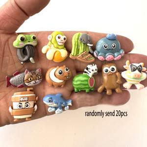 TEMU 새로운 20개 혼합 추상 이탈리아 뇌종양 뚝 뚝 뚝 레진 주얼리 추가, 재미있는 동물 및 과일 디자인 (원숭이, 바나나, 개구리, 상어, 비버), 다양한 스타일, 다양한 장식, 할로윈, 크리스마스, 추수감사절 선물에 적합