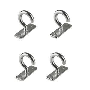 TEMU 보트용 다기능 후크 4개 세트, 의류 및 모자용 물음표 후크, 천장 선풍기 용 굽은 후크, 다용도 후크, 304 스테인리스 스틸