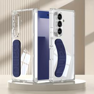 TEMU 폴드 7 호환 케이스: 스타일리시 손목 스트랩, 올인원 방수 투명 케이스, 내장형 스크린 보호기, 낙하 방지 하드 케이스, 지문 방지, 노란변 방지