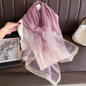 TEMU 반짝이는 스팽글이 장식된 고급스러운 하트 모양 긴 스카프 - 가볍고 통기성이 좋으며 다용도 숄, 해변, 캐주얼 외출, 축제 모임에 적합 - Eid, 뮤직 페스티벌 및 특별한 날을 위한 이상적인 선물