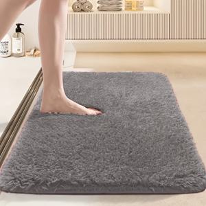 TEMU 1개 미끄럼 방지 매트 욕실 바닥 매트 플러시 카펫 주방 침실 거실 현관 매트, 욕실 흡수 바닥 매트, 메모리폼 햇빛 가리개 욕실 바닥 매트, 부드러운 샤워 카펫, 흡수성 욕실 매트, 보풀 없음, 변색 없음
