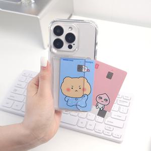 TEMU 2장수납 듀얼 포켓 변색없는 초슬림 아이폰 카드 수납 투명 케이스 하드 젤리 카메라보호 커버 아이폰17 16 15 14 프로 플러스 프로맥스