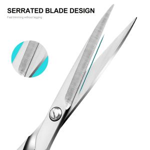 TEMU 1개 전문가용 스테인리스 스틸 가위 | 이빨 모양 수염 가위, 수동 메이크업 눈썹 가위, 속눈썹 미용 자수 가위, 눈썹 다듬기, 헤어 커팅, 속눈썹 커팅에 적합, 미용실 사용에 완벽, 양손잡이용