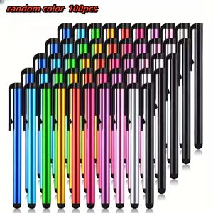 TEMU 50/100개 팩 펜 세트, iPad, for Galaxy 태블릿/스마트폰 호환 - 고정밀 펜, 내구성 있는 소프트 고무 팁 & 클립, 스마트폰, 태블릿 호환 기기용