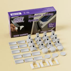 TEMU 12pcs Safety Magnetic Cabinet Los With 3 Keys, No Drill, Proofing Drawer Los For Safety, Invisible Adhesive Magnetic Cupboard Los For Kitchen Cabinet And Drawers