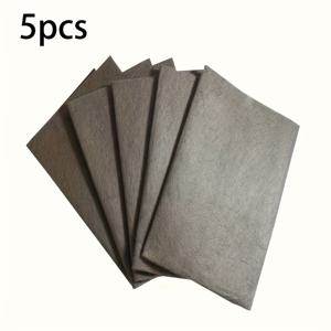 TEMU 마법 천 유리 청소 티슈 5개입, 두꺼운 마이크로화이버 청소 타월, 창문, 주방 및 가정용품, 다목적 유리 청소 천, 보풀 없는 세탁 가능 손수건