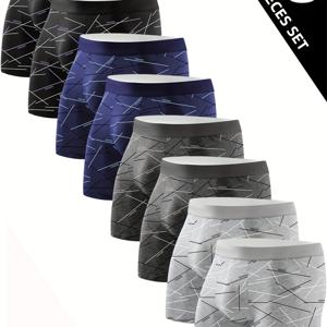 TEMU 남성 속옷 8종 세트, 스포츠 피트니스 남성 롱 드로즈, 편안함, 부드러움, 개별 패키지, 패셔너블, 간편한 남성 속옷