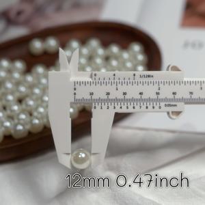 TEMU 모조 진주 원형 비즈 5mm, 6mm, 7mm, 8mm, 10mm, 12mm, 100g; 불규칙 비즈 5x7mm, 베이지 장식 비즈, 주얼리 제작에 적합, 폰 체인, 가방 체인 및 S, 목걸이 제작에 이상적인 홀 비즈