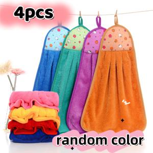 TEMU 걸어둘 수 있는 손수건 4개 세트. 빠른 건조 속도와 매력적인 과일 디자인으로 매력적인 제품입니다. 흡수력이 뛰어난 이 손수건은 재사용 가능한 청소용 천으로도 사용 가능하며, 헬스장, 운동, 주방, 욕실 및 가정에 이상적입니다.