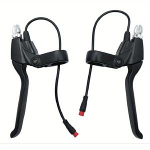 TEMU 1쌍 전동 스쿠터 레버 KUGOO M4, M4 PRO용. 2핀 방수 커넥터가 있는 알루미늄 합금 핸들