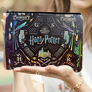 TEMU 1개, 정품 워너 브라더스, 해리 포터 테마, 여성용 클러치 백, 재사용 가능, 다기능, 작은 물건, 동전, 여행용품 보관, 외출, 일상 사용, 액세서리 보관, 파티 답례품, 졸업 선물, 크리스마스에 적합