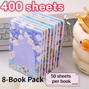 TEMU 400장 [8팩] 드림 가든 논-애드헤시브 스티키 노트북 — 고가시성 메모 패드, 백투스쿨, 할로윈, 추수감사절 및 휴일 선물에 완벽한 메모 저널