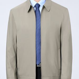 TEMU 남성용 패션 라펠 비즈니스 캐주얼 재킷, 지퍼 포켓 포함, 봄, 가을, 겨울에 적합, 오피스 또는 캐주얼 웨어에 이상적