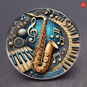 TEMU 2D 플랫, 2DFLAT 사물 및 피아노 키 브로치 1개, 창의적인 코사지 독특한 의류 배지, 백팩, 옷, 칼라, 모자에 적합, 다기능 패션 액세서리, 모든 순간에 의식을 느끼게 하는, 크리스마스, 새해, 생일 선물