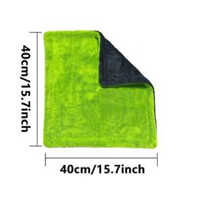 TEMU 1400GSM 풀사이즈 SUV 트럭 건조 타월 - 121.92 X 60.96 Cm 양면 극세사, 높은 흡수력 및 스크래치 방지, 스크래치 없음, 초대형 초흡수성 극세사 타월, 세탁기 사용 가능, 차량 청소 및 건조용