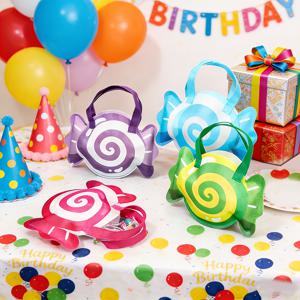 TEMU 20개 캔디 선물 가방, 크리스마스 선물 가방, 크리스마스 선물, 크리스마스 장식, 여성 생일 선물, 청소년 크리스마스 선물, 리본 디자인 파티 토트백 팩, 생일, 할로윈 파티, 손잡이 달린 소형 선물 가방에 적합