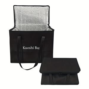 TEMU 30L 대용량 야외 보온 보냉 가방 캠핑, 쇼핑용 소프트 쿨러 백, 직접 식품 접촉 없음, 온열 보관 가방 배달 가방, 지퍼 손잡이 식료품 가방, 재사용 가능 편리하고 가볍고 튼튼함, 비식품 접촉